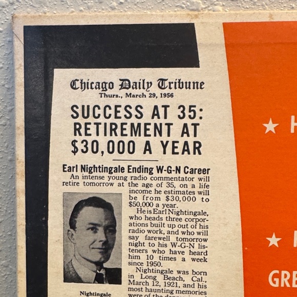 Earl Nightingale 'The Strangest Secret' Record - Picture 10 of 15